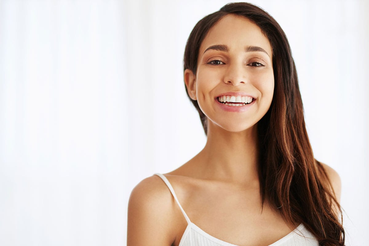 Woman with vibrant skin after laser skin resurfacing in Scottsdale.