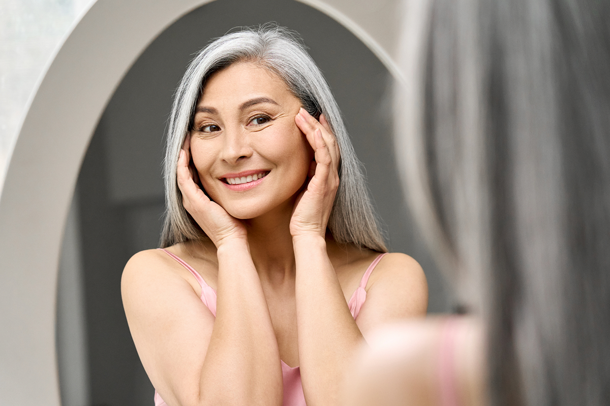 Woman with youthful skin after Juvéderm Voluma XC in Scottsdale.